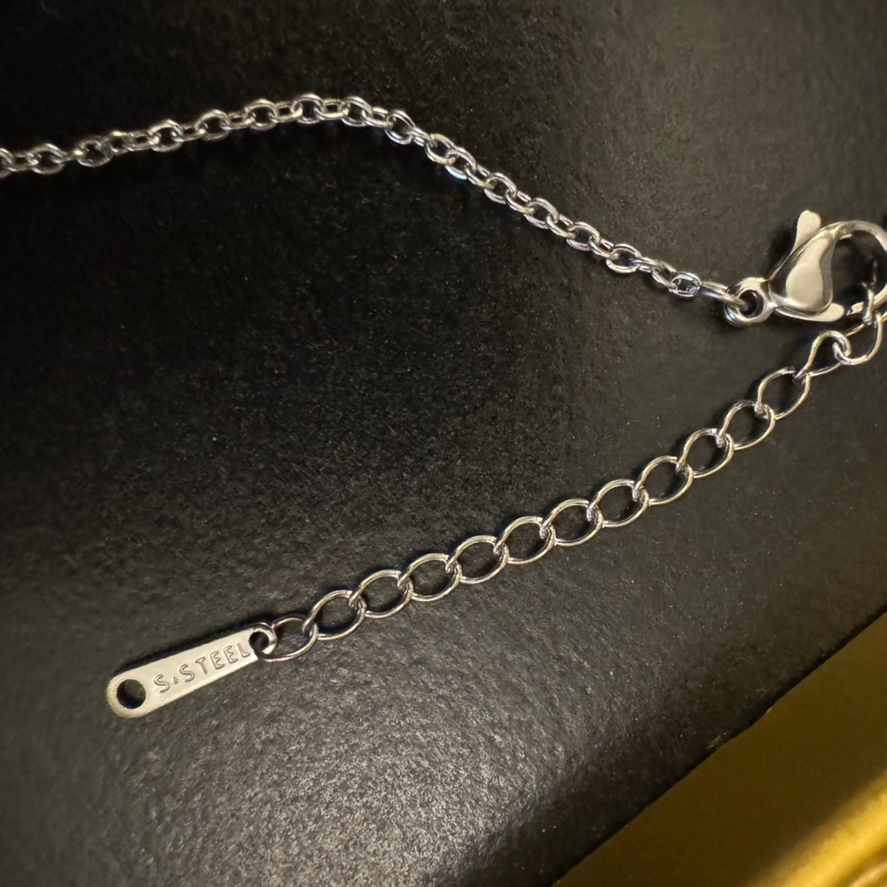Silvertone with Pink Heart Memory Necklace - “Love You For Always & Forever”NWOT - Picture 3 of 4
